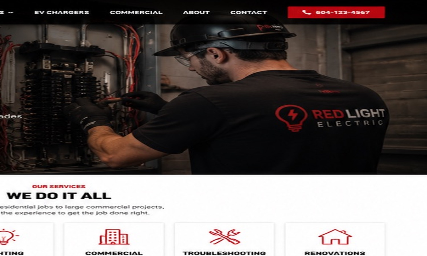 Red Light Electric electrician